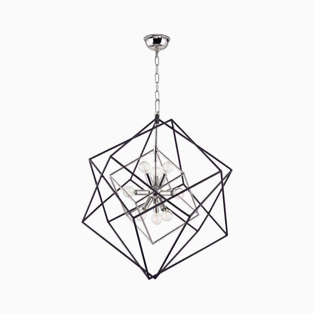 Osborne 26 Chandelier in Polished Nickel