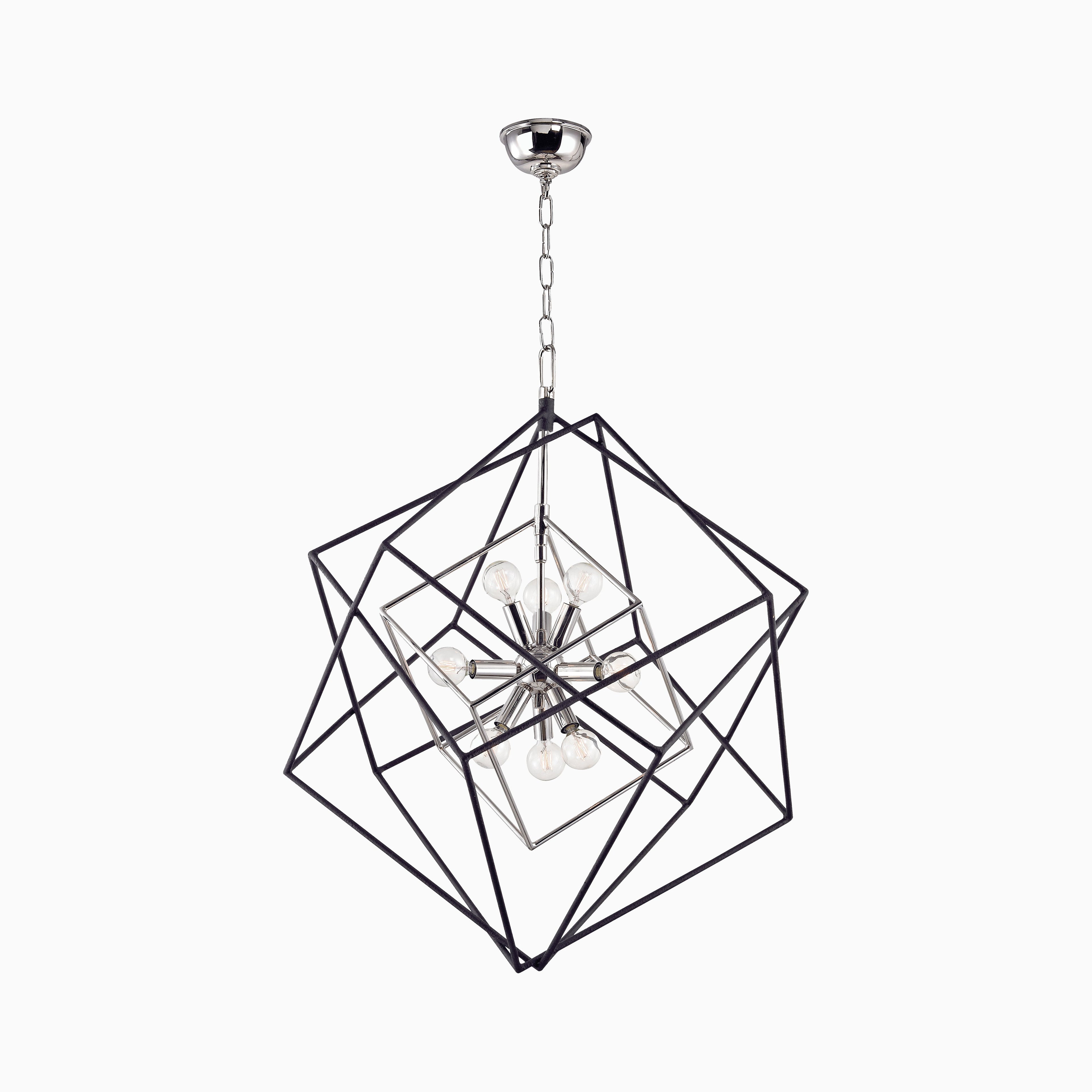 Osborne 26 Chandelier in Polished Nickel