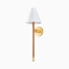 Pauline Wall Sconce in Aged Brass