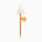 Pauline Wall Sconce in Aged Brass
