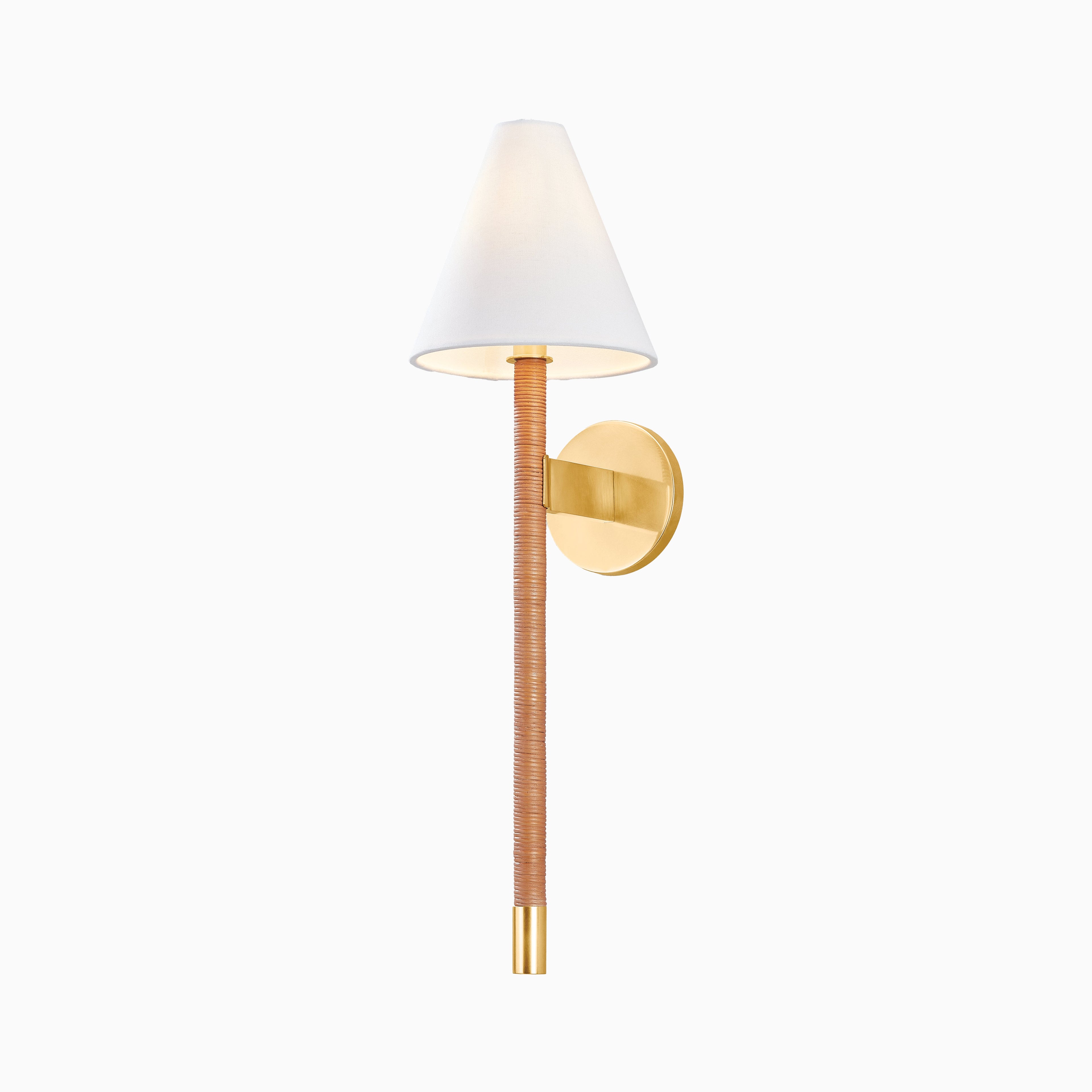 Pauline Wall Sconce in Aged Brass