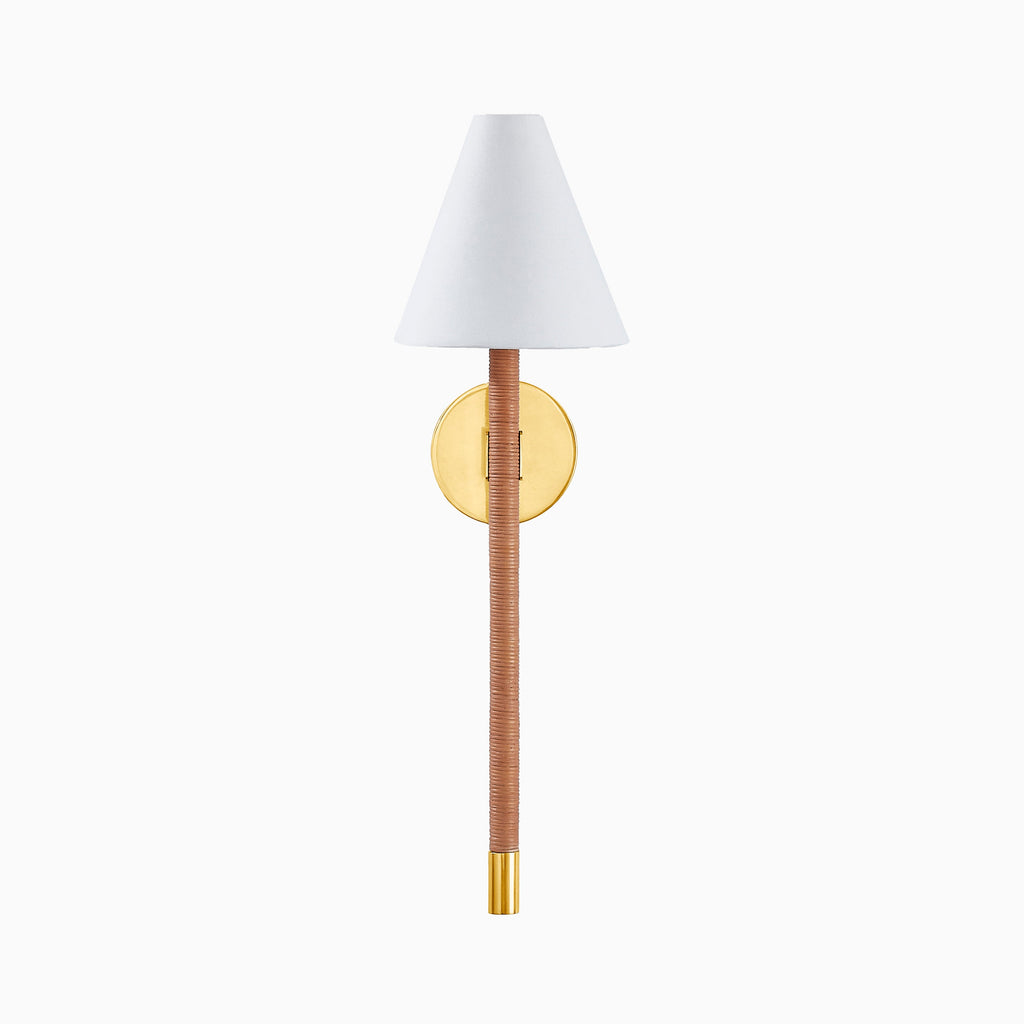 Pauline Wall Sconce in Aged Brass