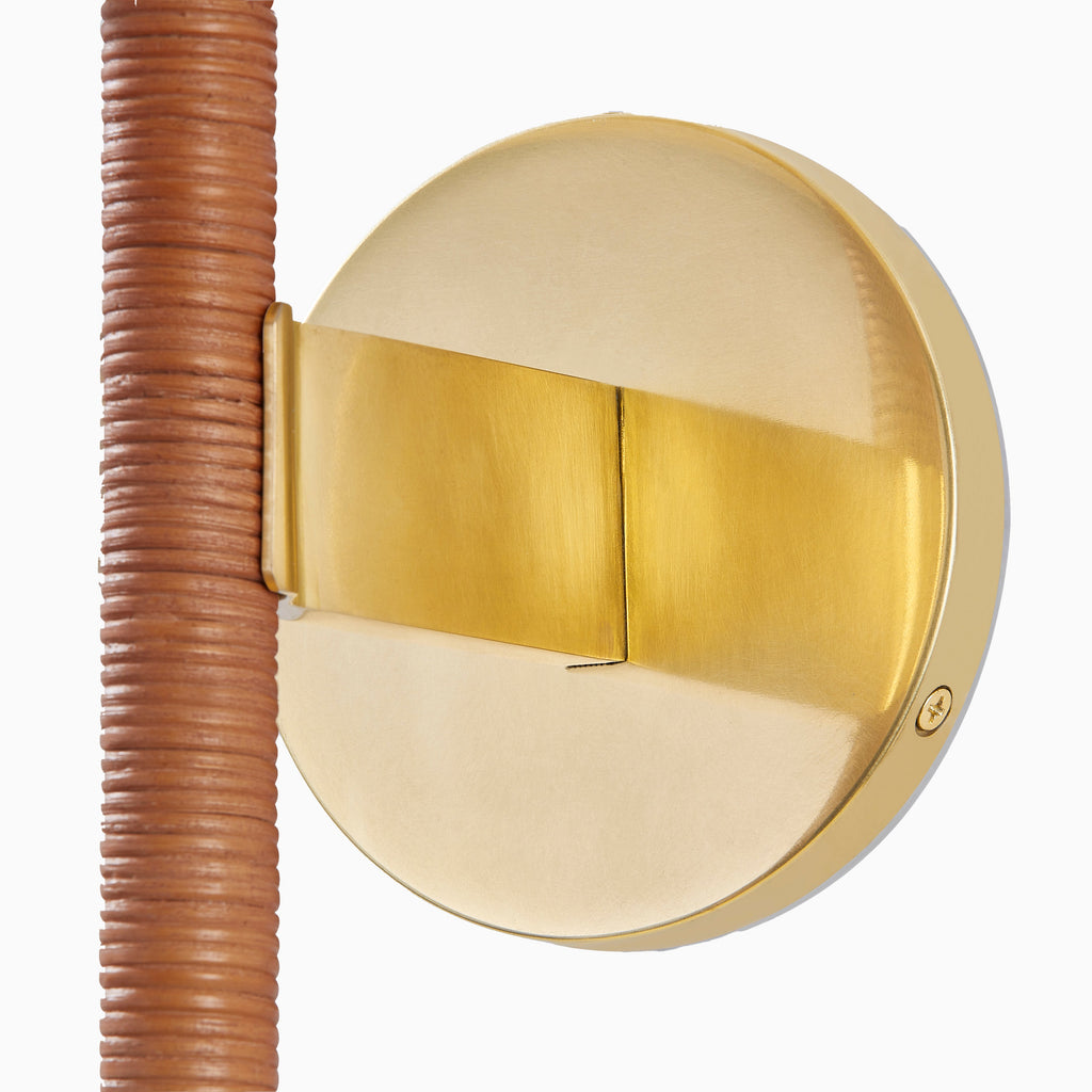 Pauline Wall Sconce in Aged Brass