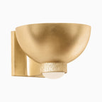 Perez Wall Sconce in Vintage Gold Leaf