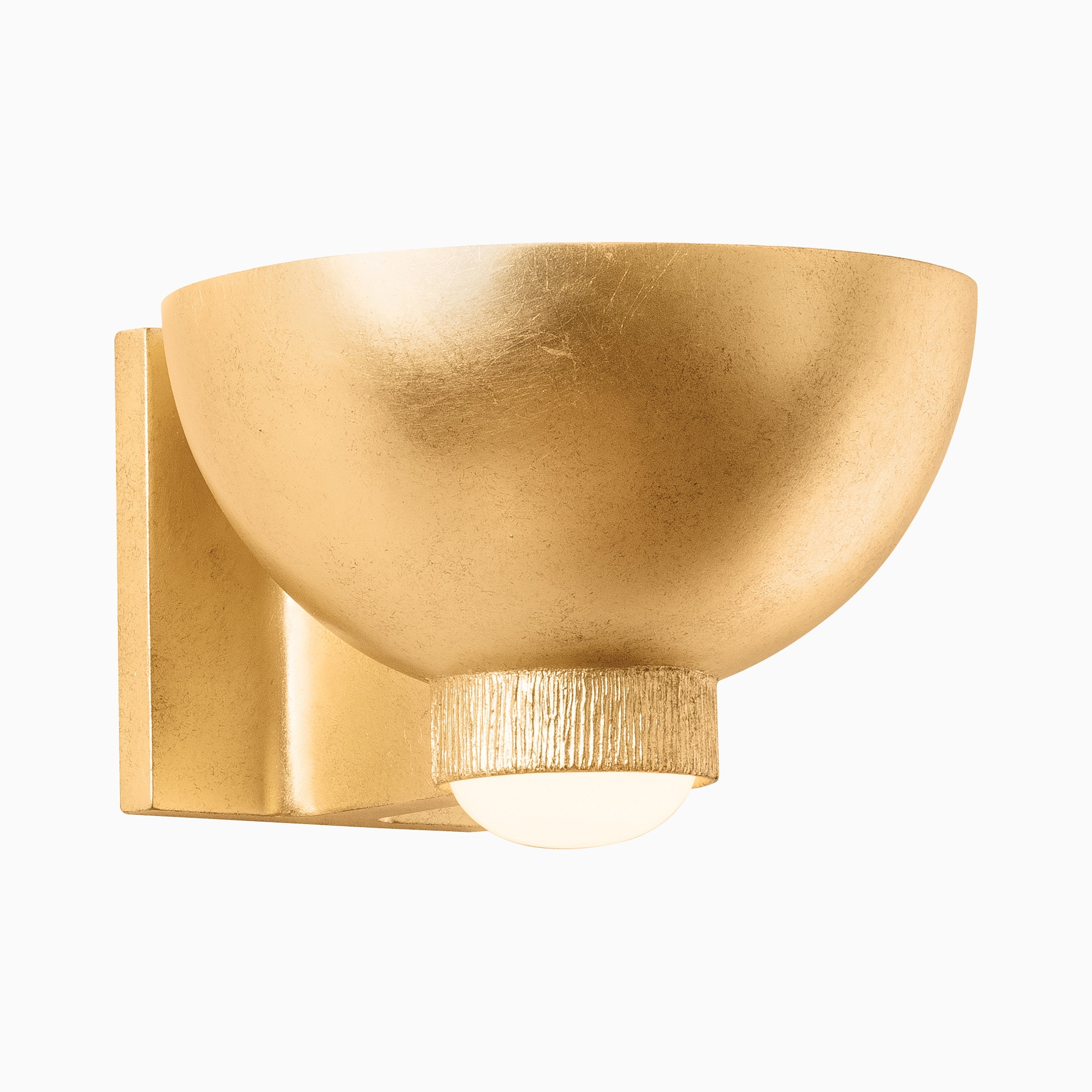 Perez Wall Sconce in Vintage Gold Leaf