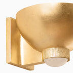 Perez Wall Sconce in Vintage Gold Leaf