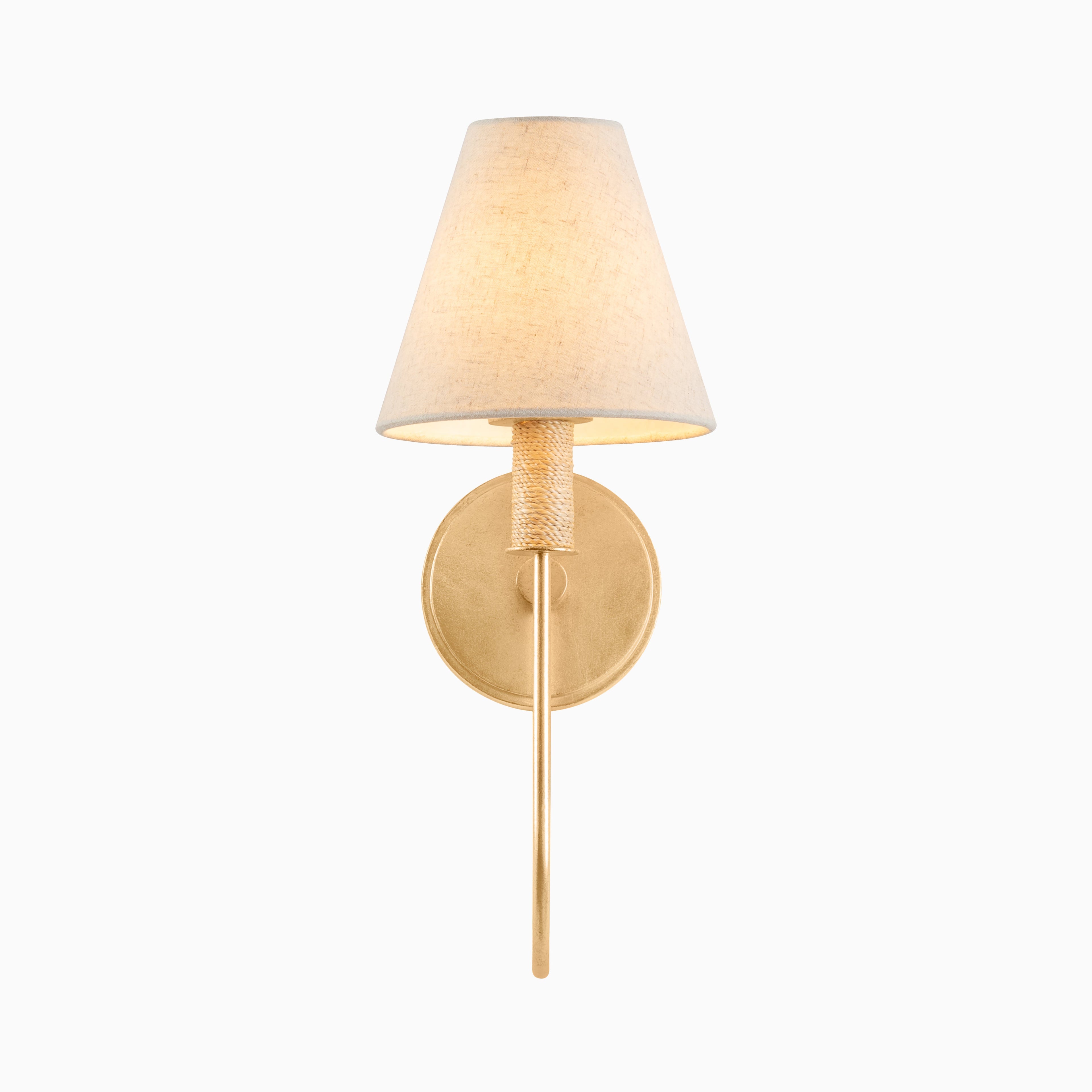 Phyllis Wall Sconce in Vintage Gold Leaf