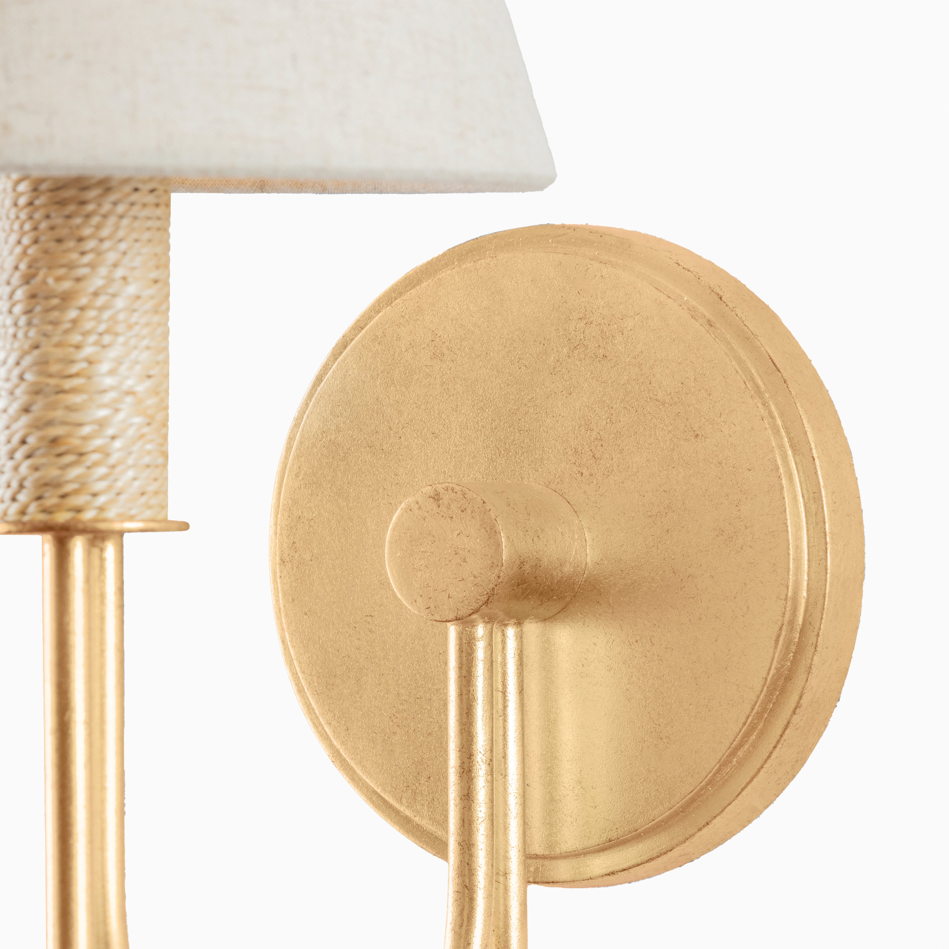 Phyllis Wall Sconce in Vintage Gold Leaf