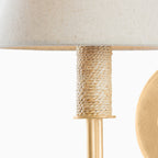 Phyllis Wall Sconce in Vintage Gold Leaf