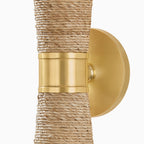 Posey Wall Sconce in Aged Brass