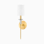Prudence 1-Light Wall Sconce in Aged Brass