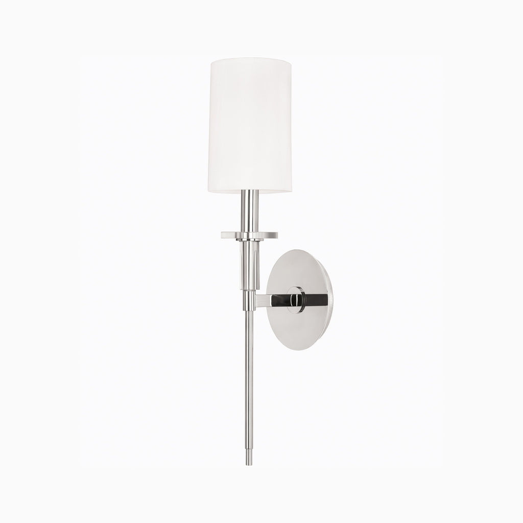 Prudence 1-Light Wall Sconce in Polished Nickel