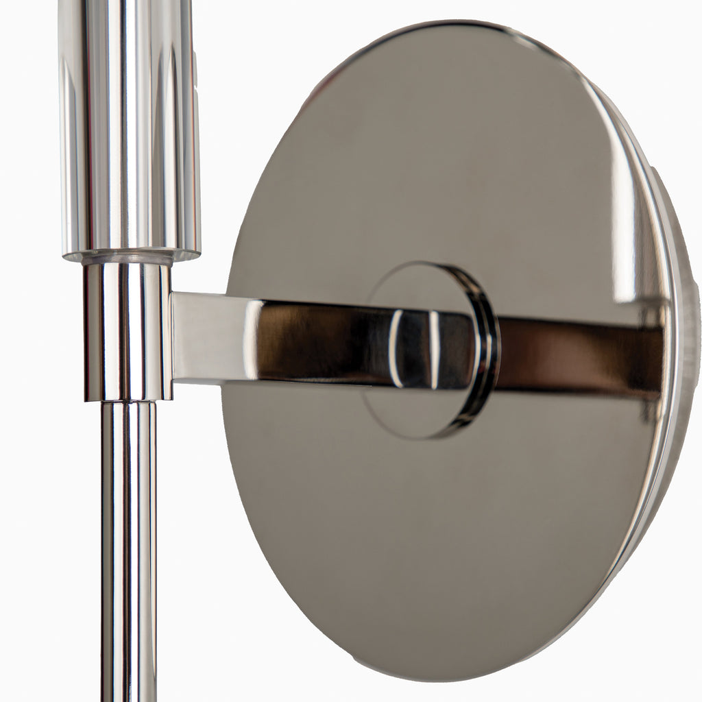 Prudence 1-Light Wall Sconce in Polished Nickel