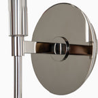 Prudence 1-Light Wall Sconce in Polished Nickel
