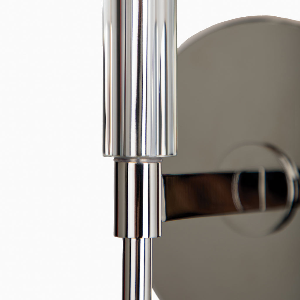 Prudence 1-Light Wall Sconce in Polished Nickel