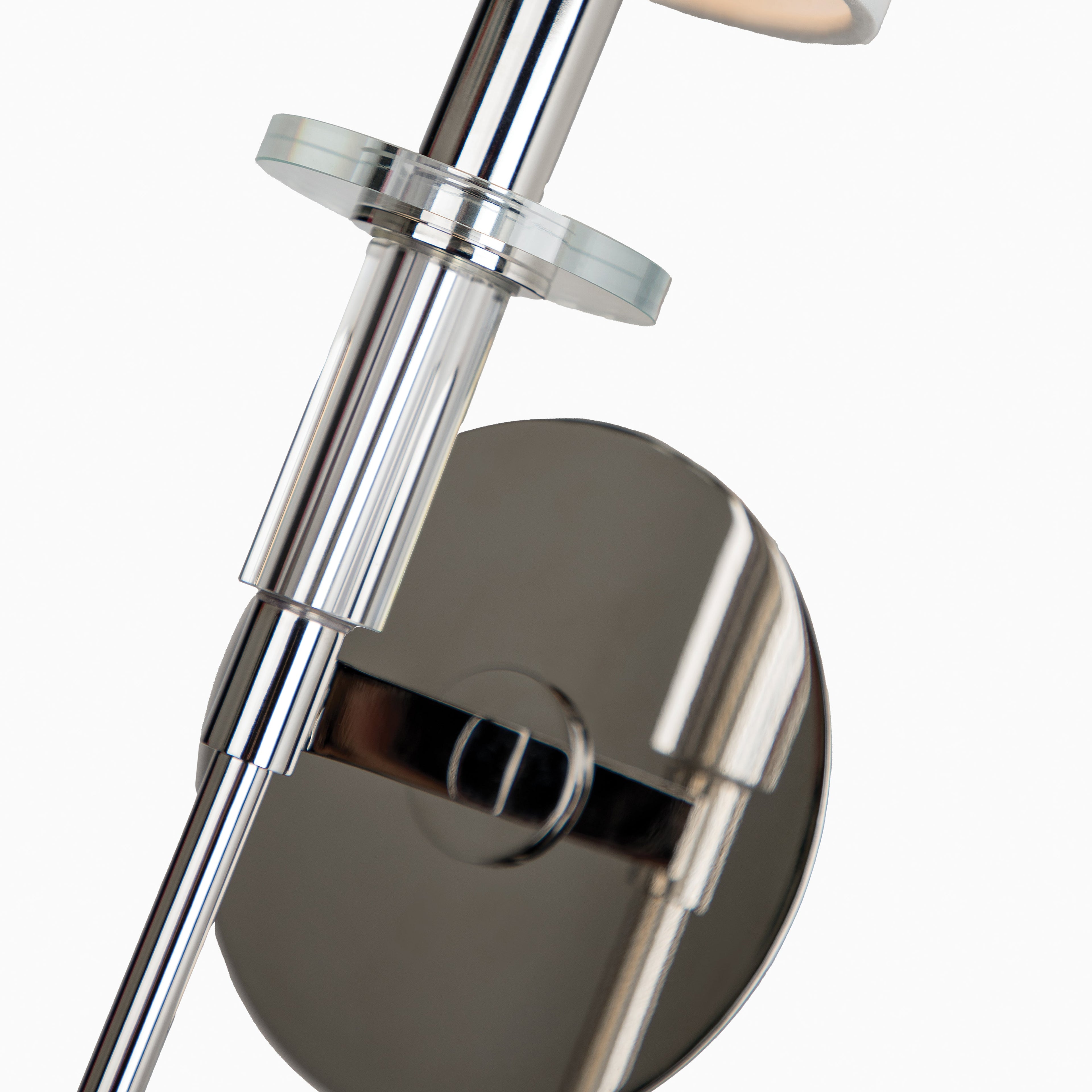 Prudence 1-Light Wall Sconce in Polished Nickel