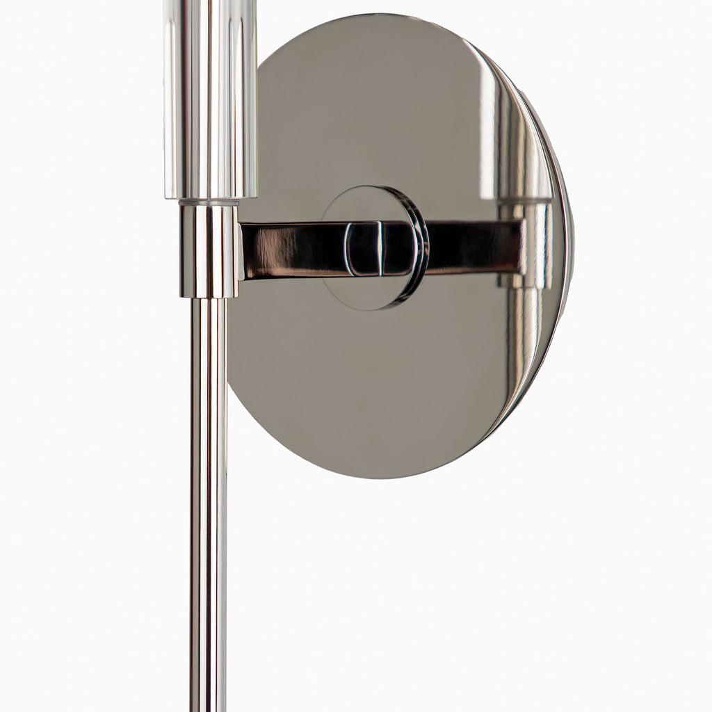 Prudence 1-Light Wall Sconce in Polished Nickel