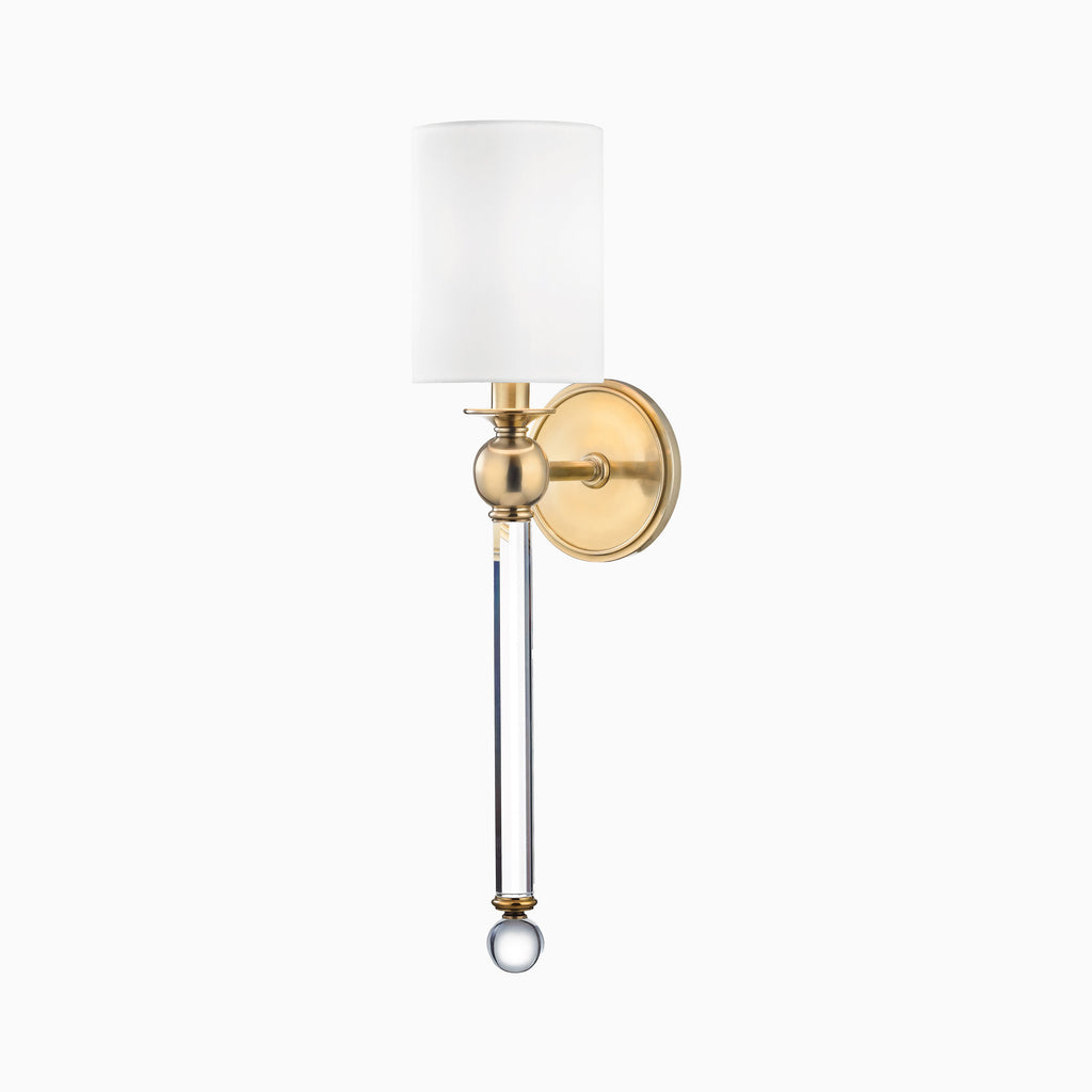 Raquel Wall Sconce in Aged Brass