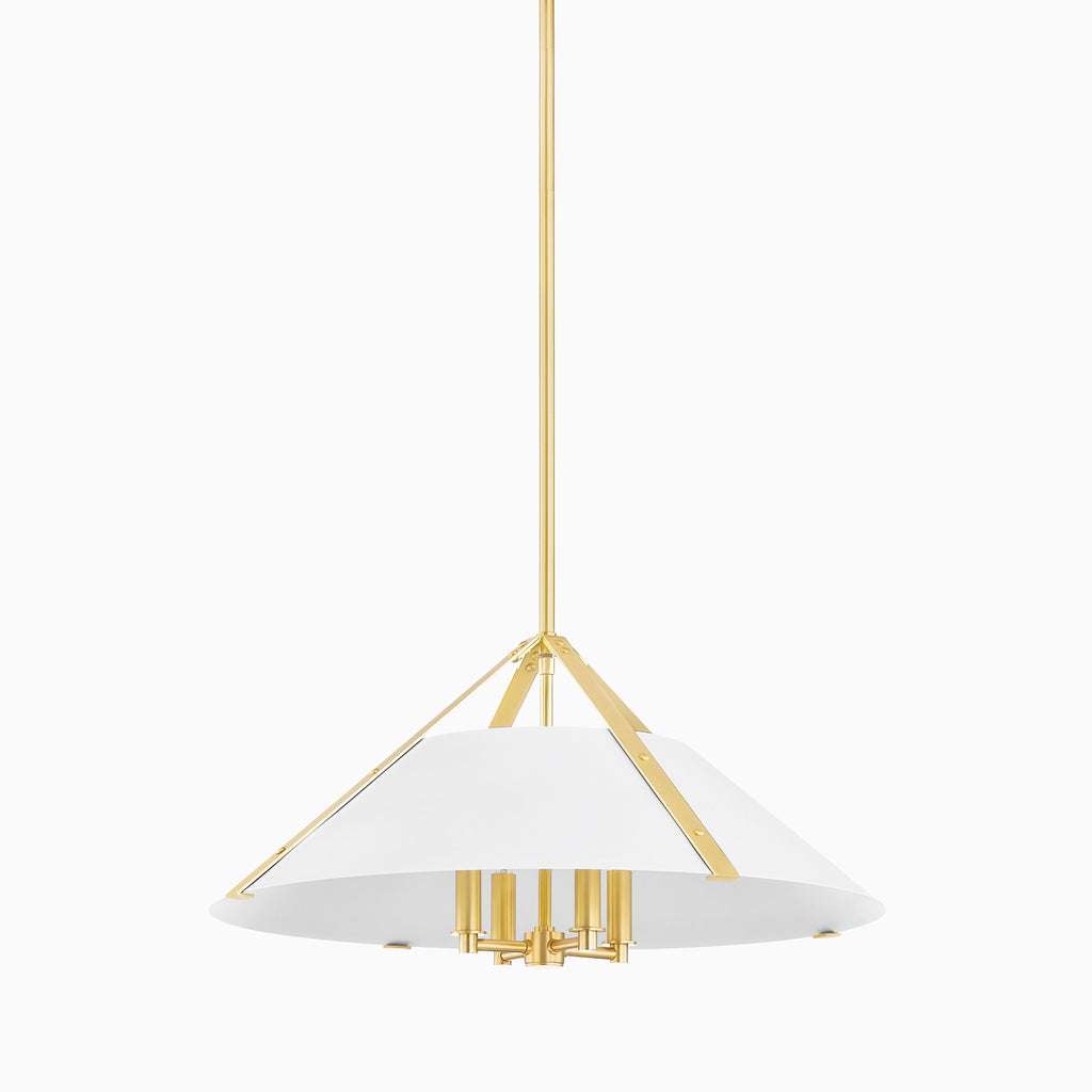 Robbins Pendant in Aged Brass