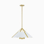 Robbins Pendant in Aged Brass