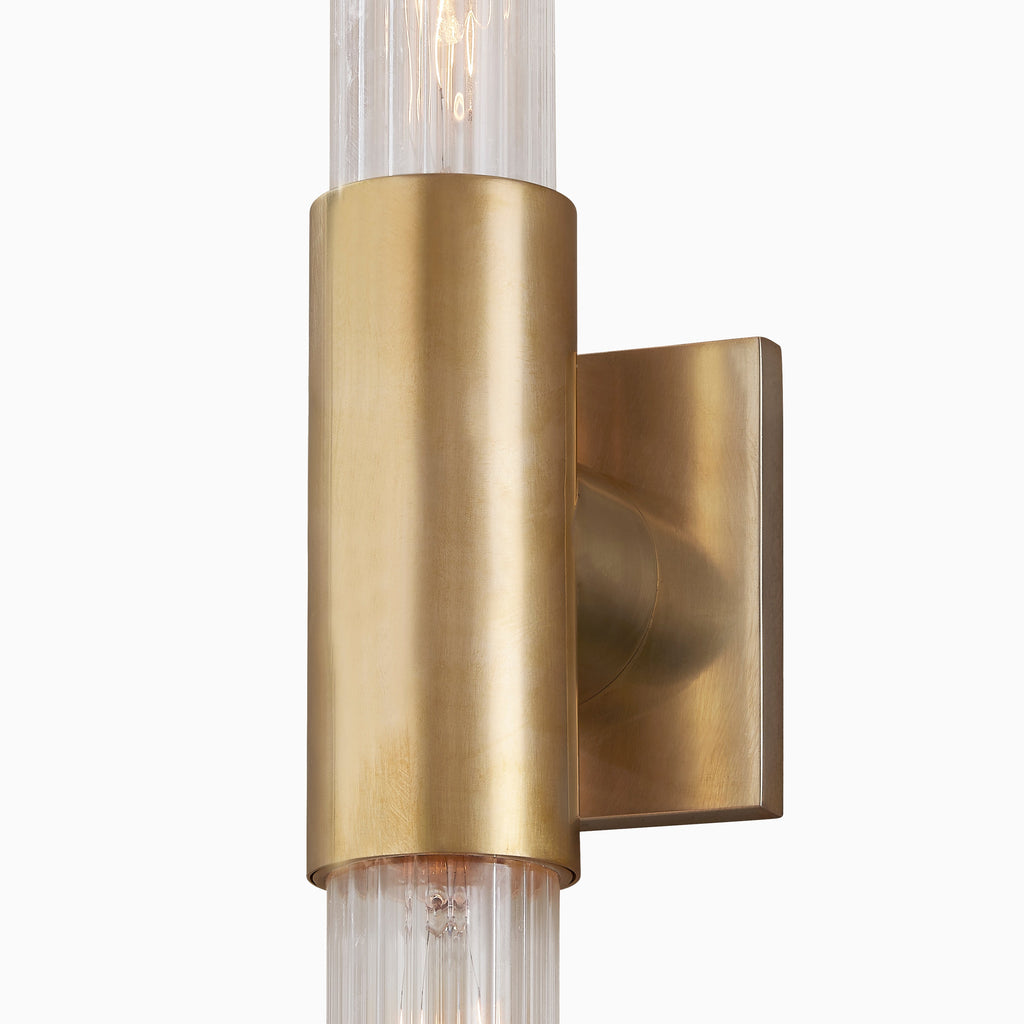 Rupert 28 Wall Sconce in Aged Brass