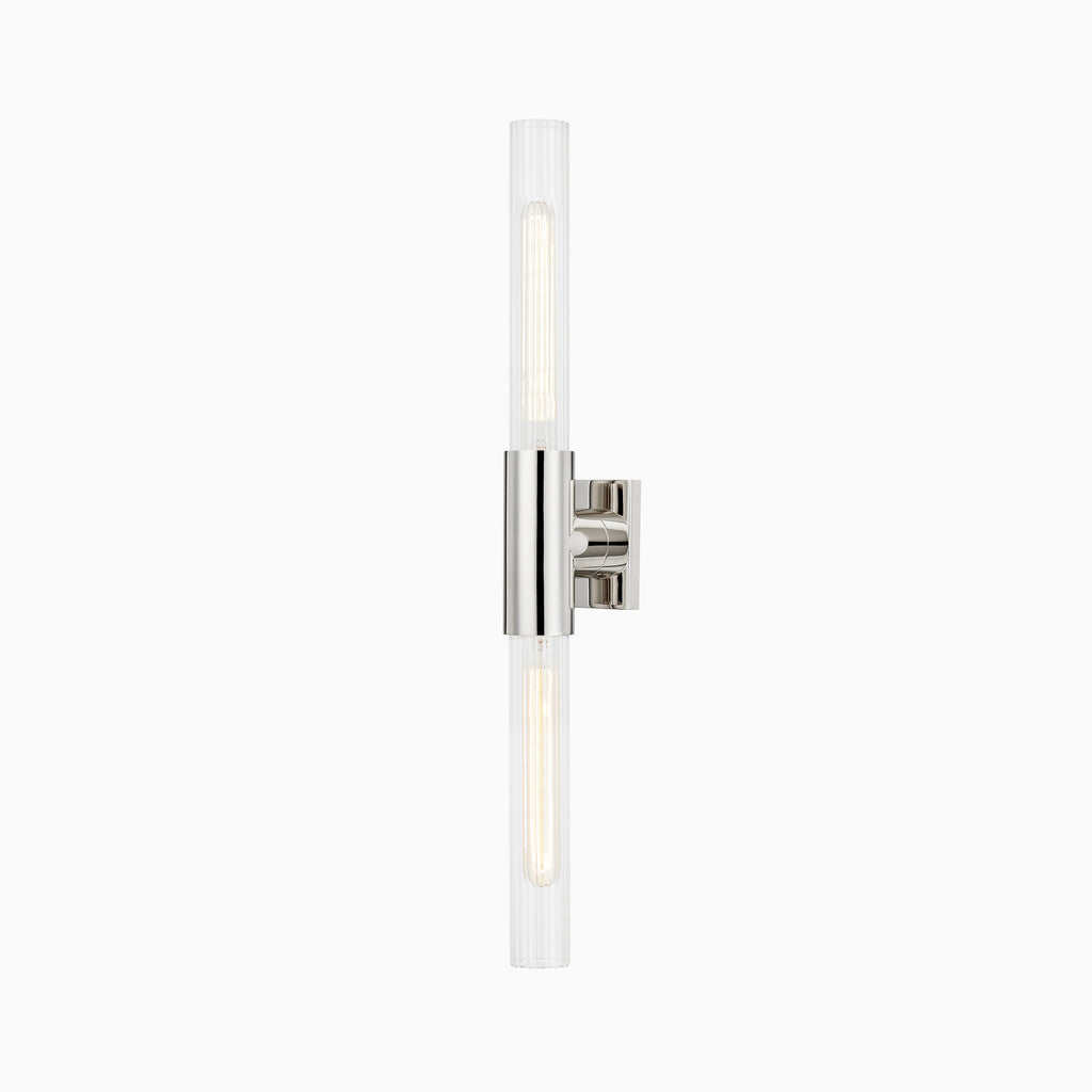 Rupert 28 Wall Sconce in Polished Nickel