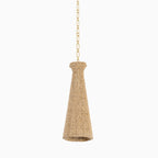 Santos Pendant in Vintage Gold Leaf