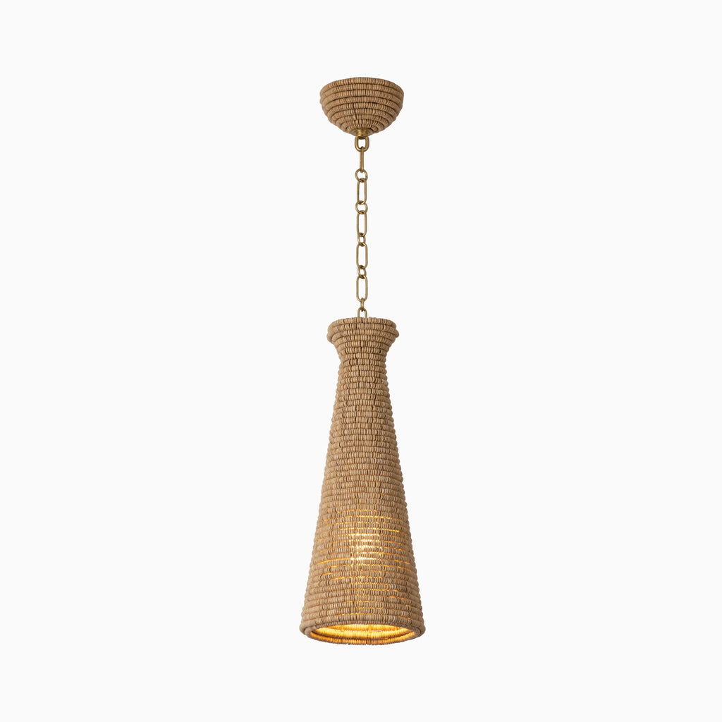 Santos Pendant in Vintage Gold Leaf