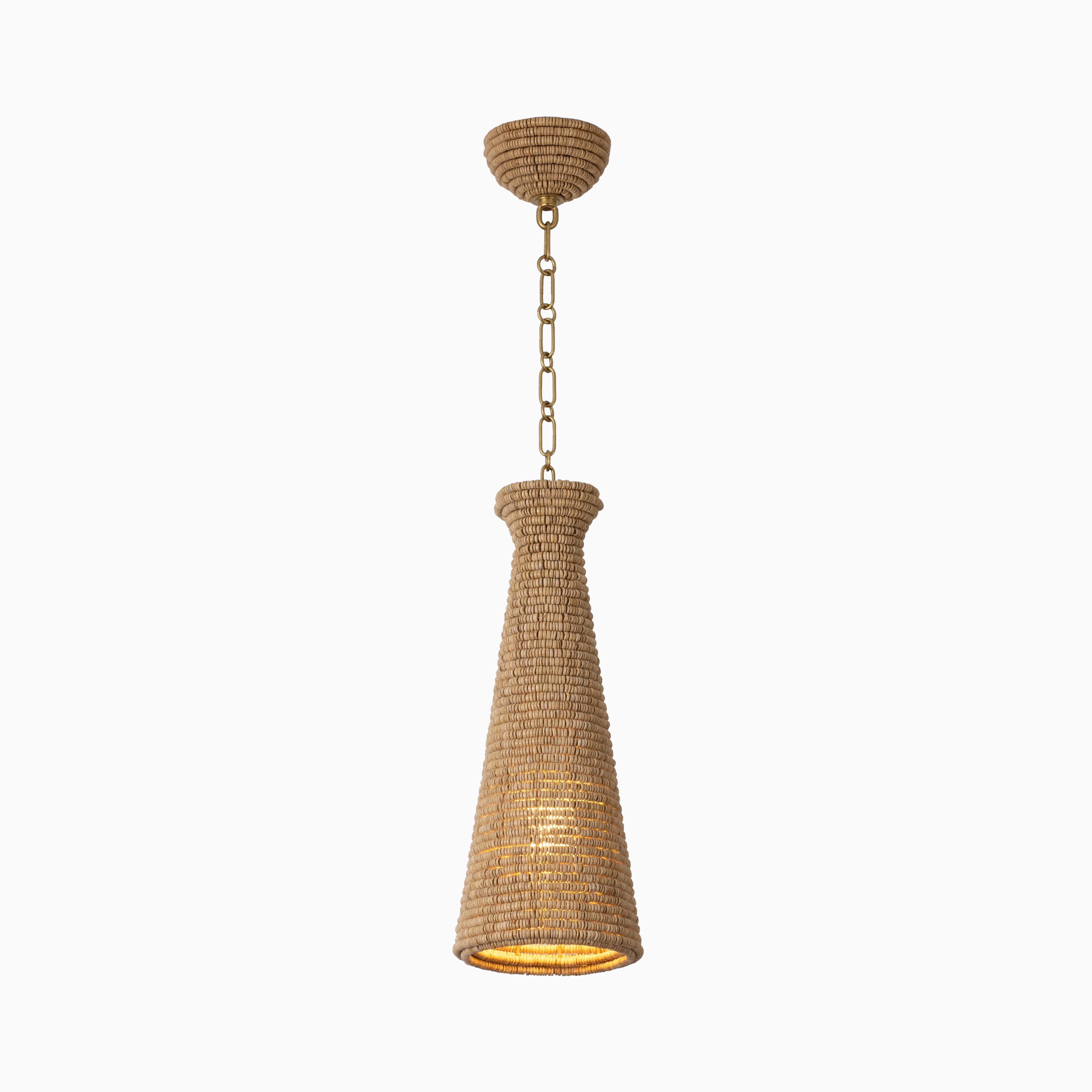 Santos Pendant in Vintage Gold Leaf
