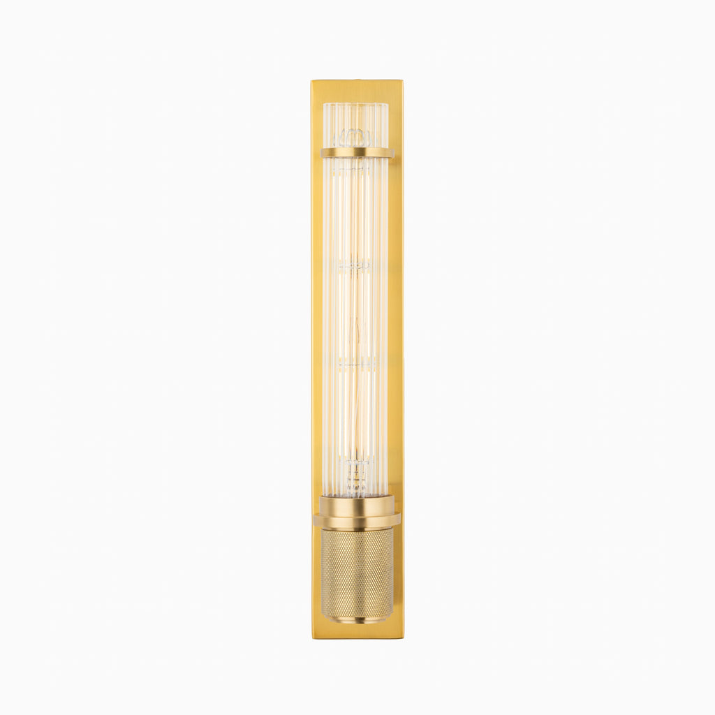 Tyson Wall Sconce in Aged Brass