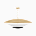 Azalea Pendant In Vintage Gold Leaf And Soft Black