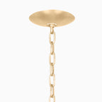 Azalea Pendant In Vintage Gold Leaf And Soft Black