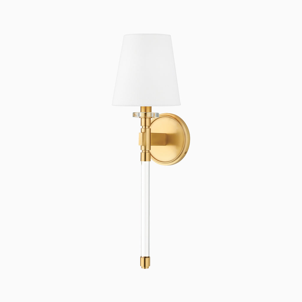 Colette Wall Sconce in Aged Brass