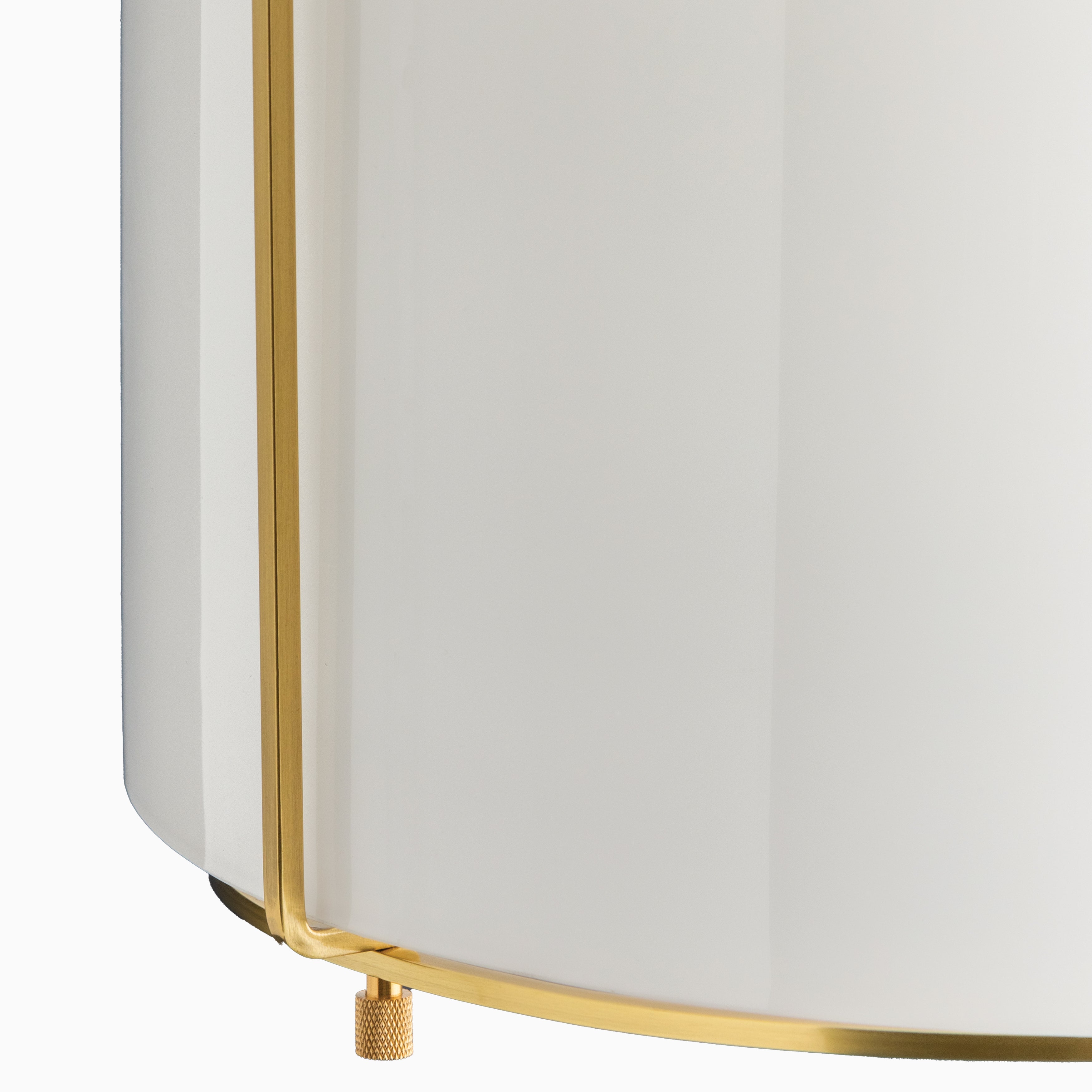 Rosa Rounded Pendant in Aged Brass