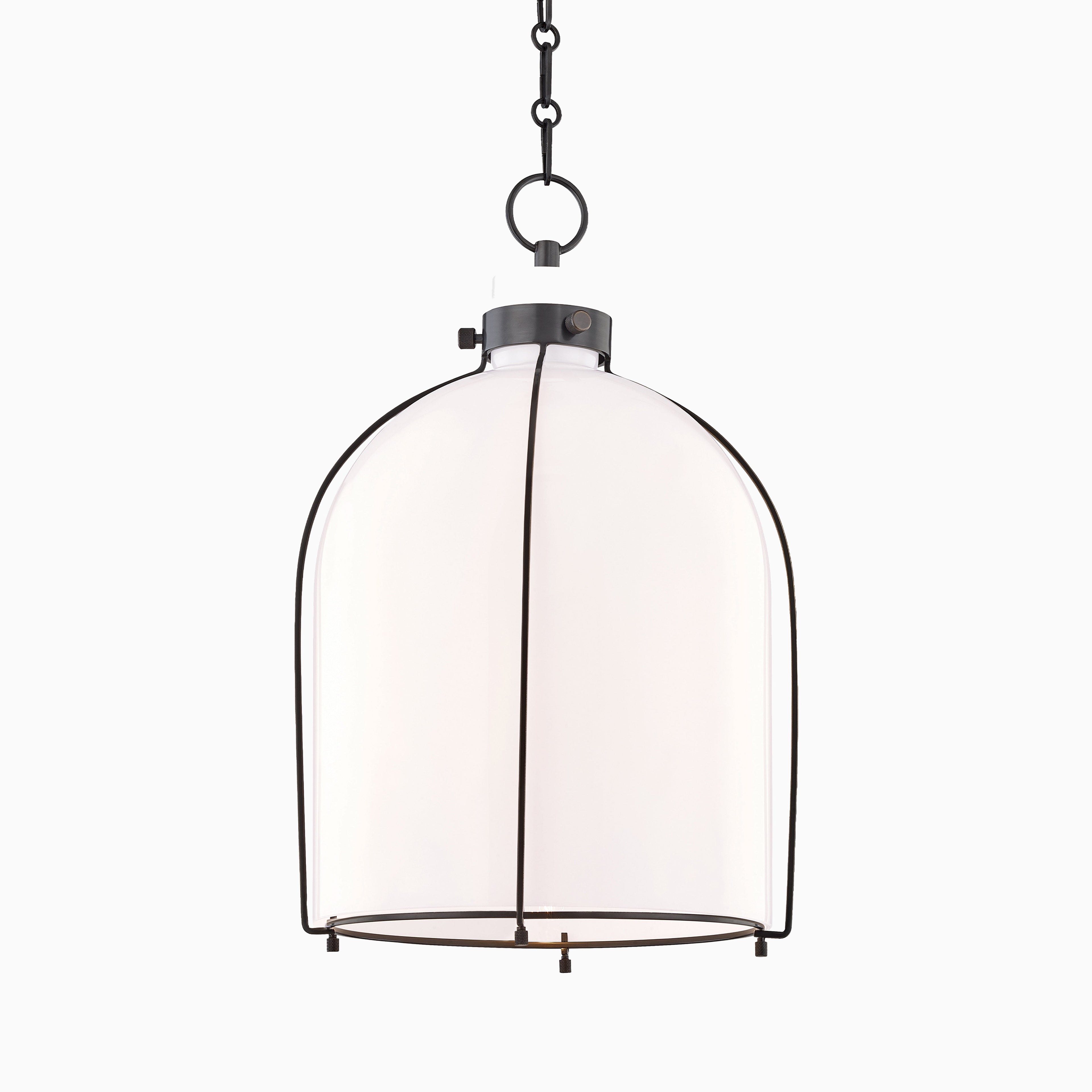 Rosa Rounded Pendant in Old Bronze