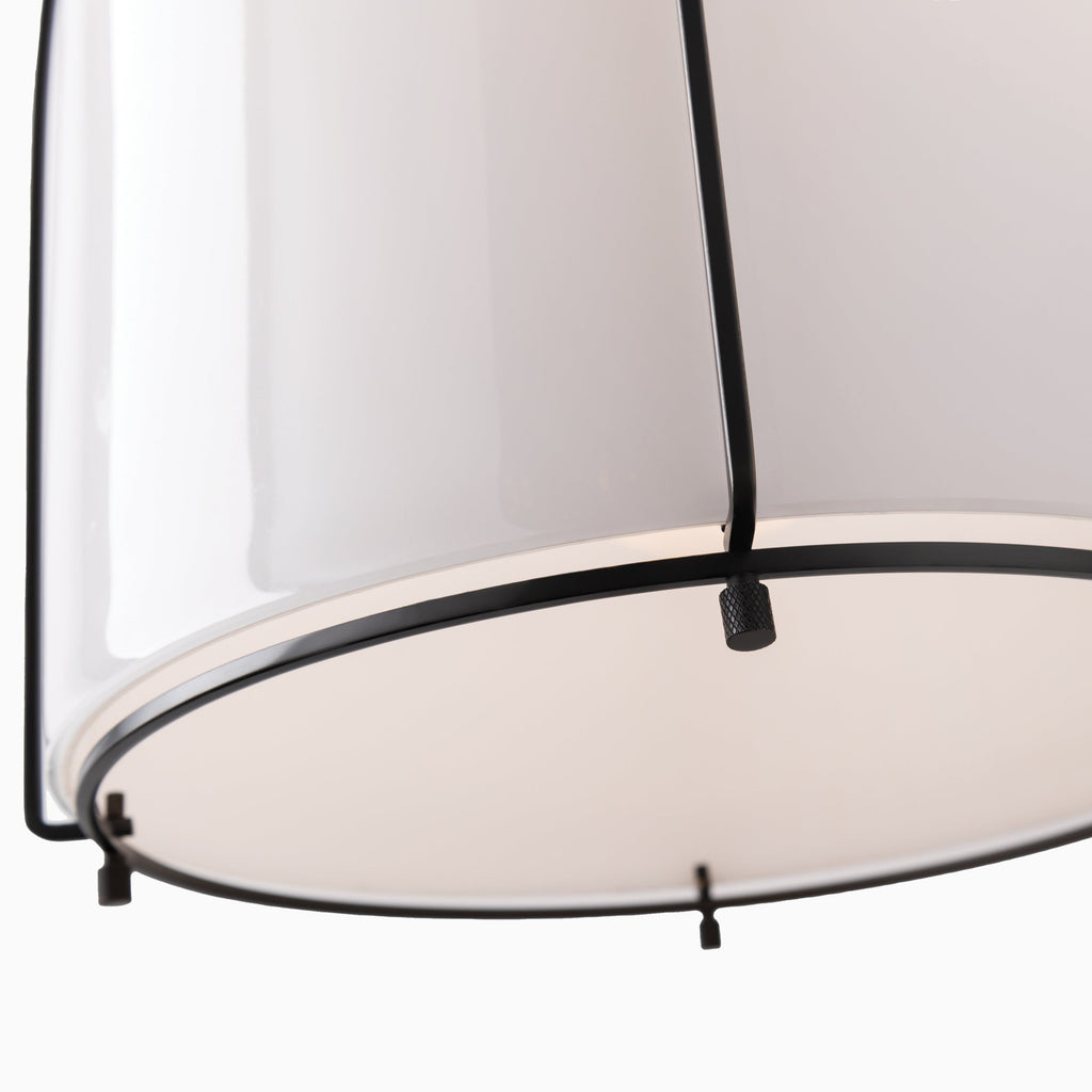 Rosa Rounded Pendant in Old Bronze