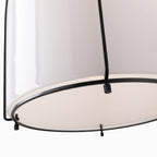 Rosa Rounded Pendant in Old Bronze