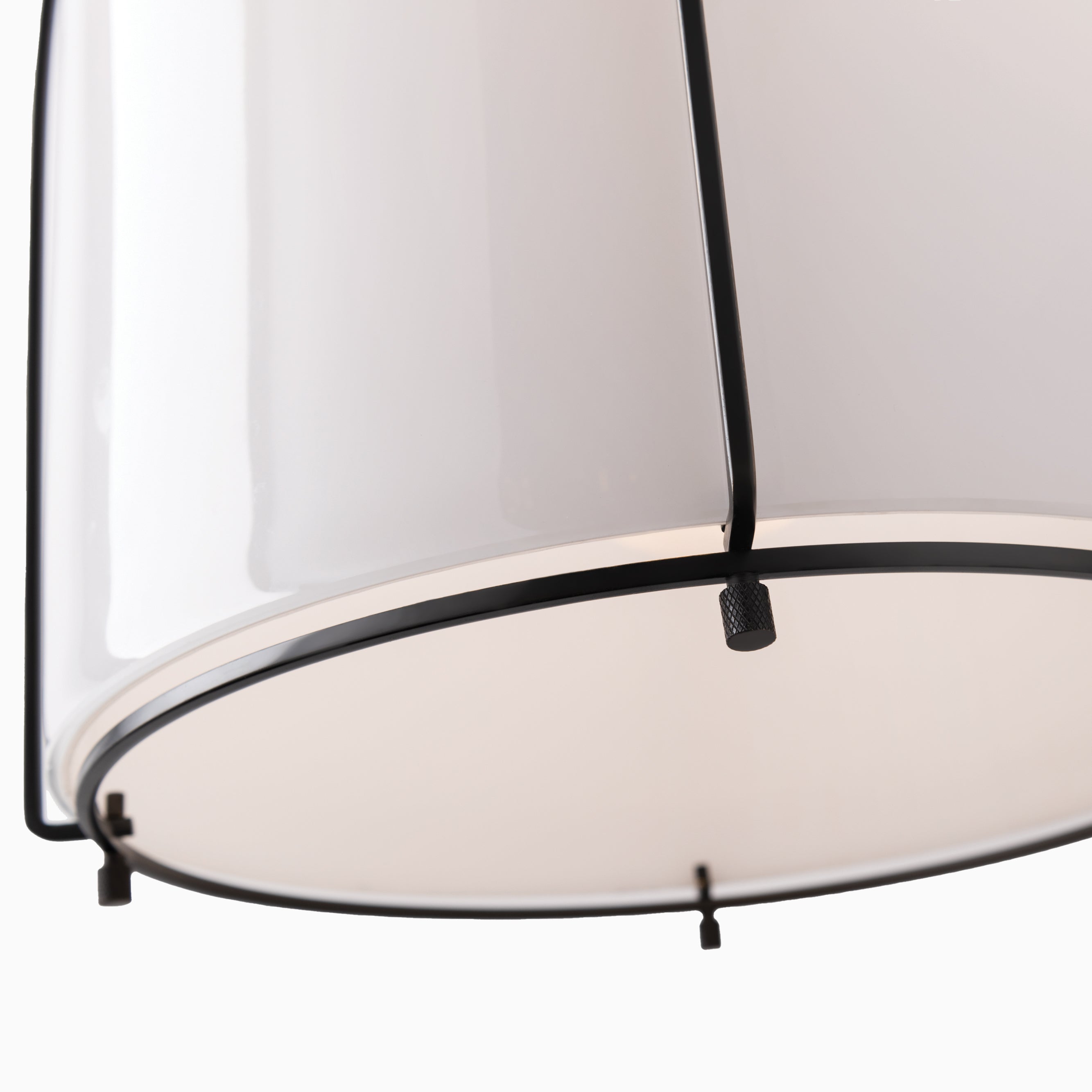 Rosa Rounded Pendant in Old Bronze