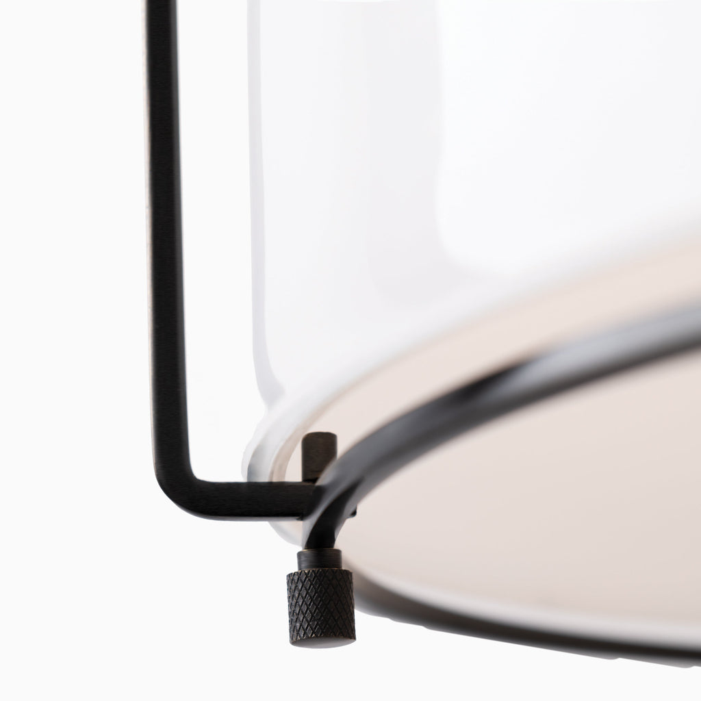 Rosa Rounded Pendant in Old Bronze