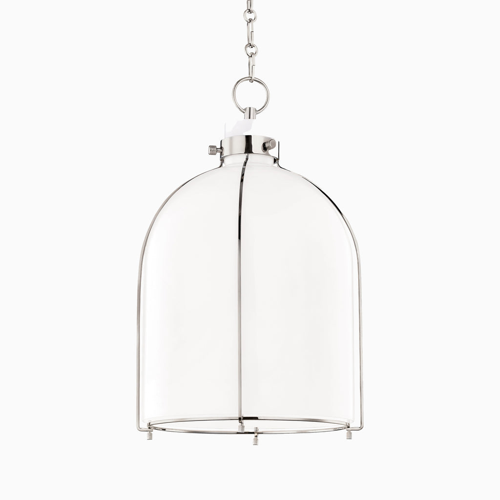 Rosa Rounded Pendant in Polished Nickel