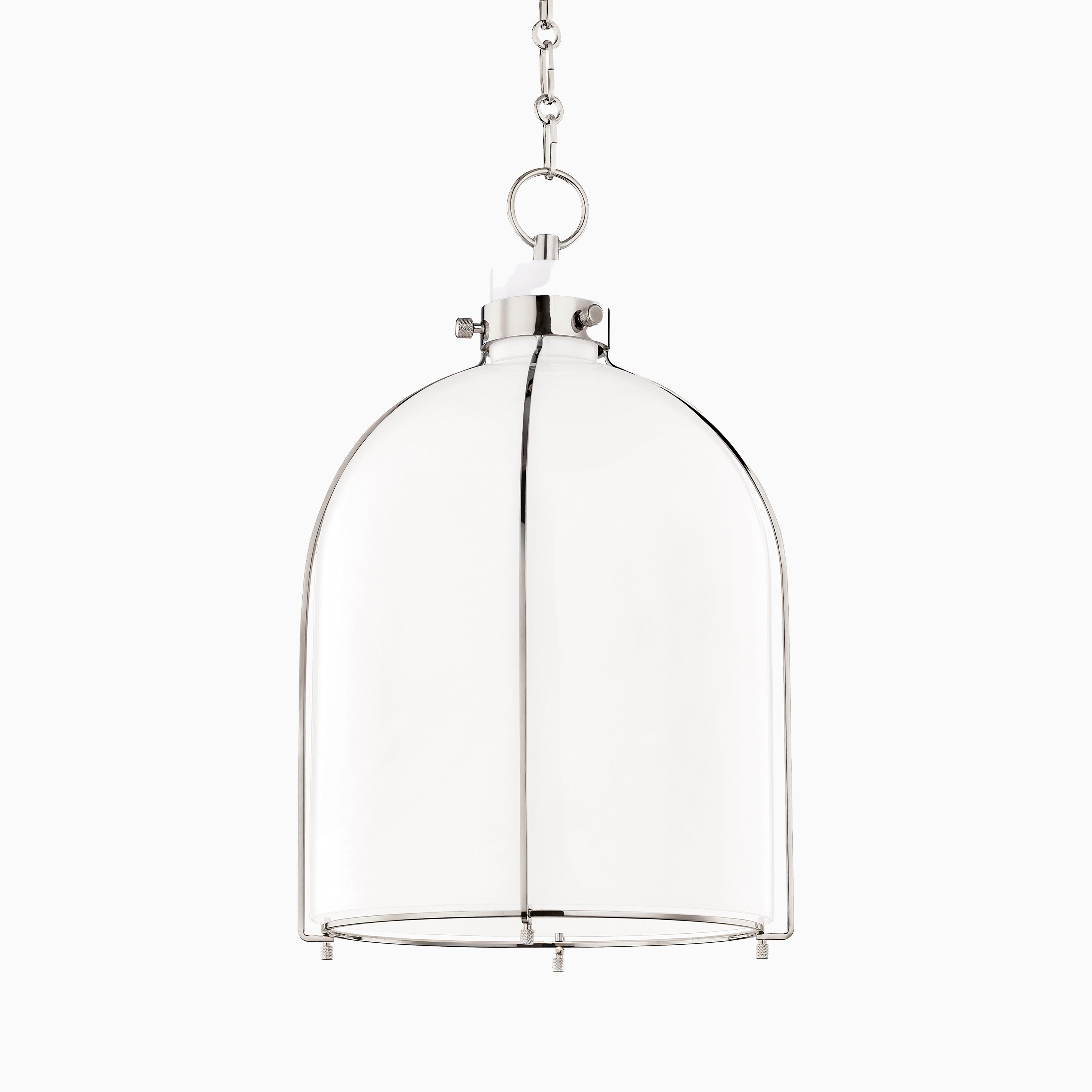 Rosa Rounded Pendant in Polished Nickel