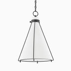 Rosa Triangular Pendant in Old Bronze