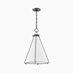 Rosa Triangular Pendant in Old Bronze