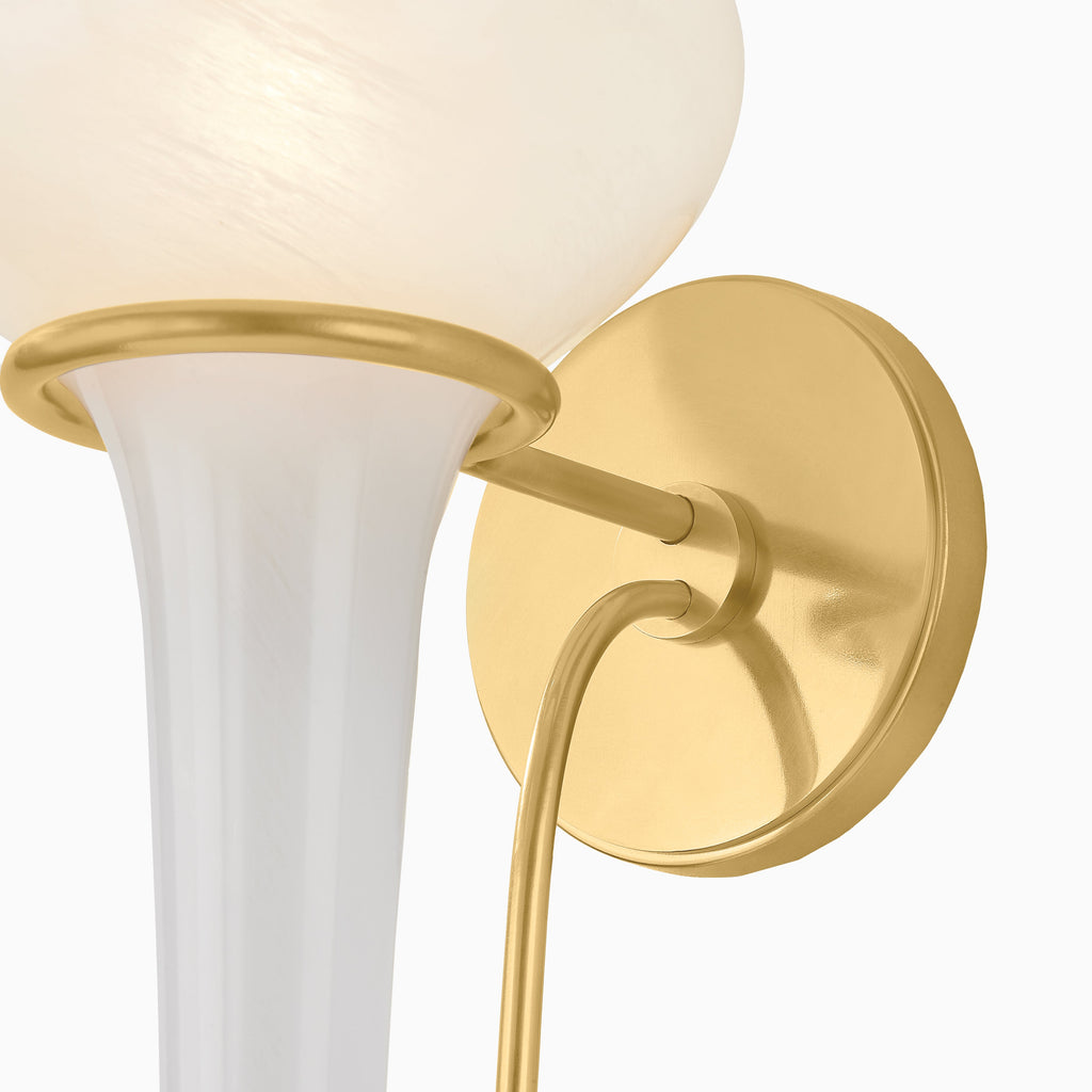 Wilma Wall Sconce in Aged Brass