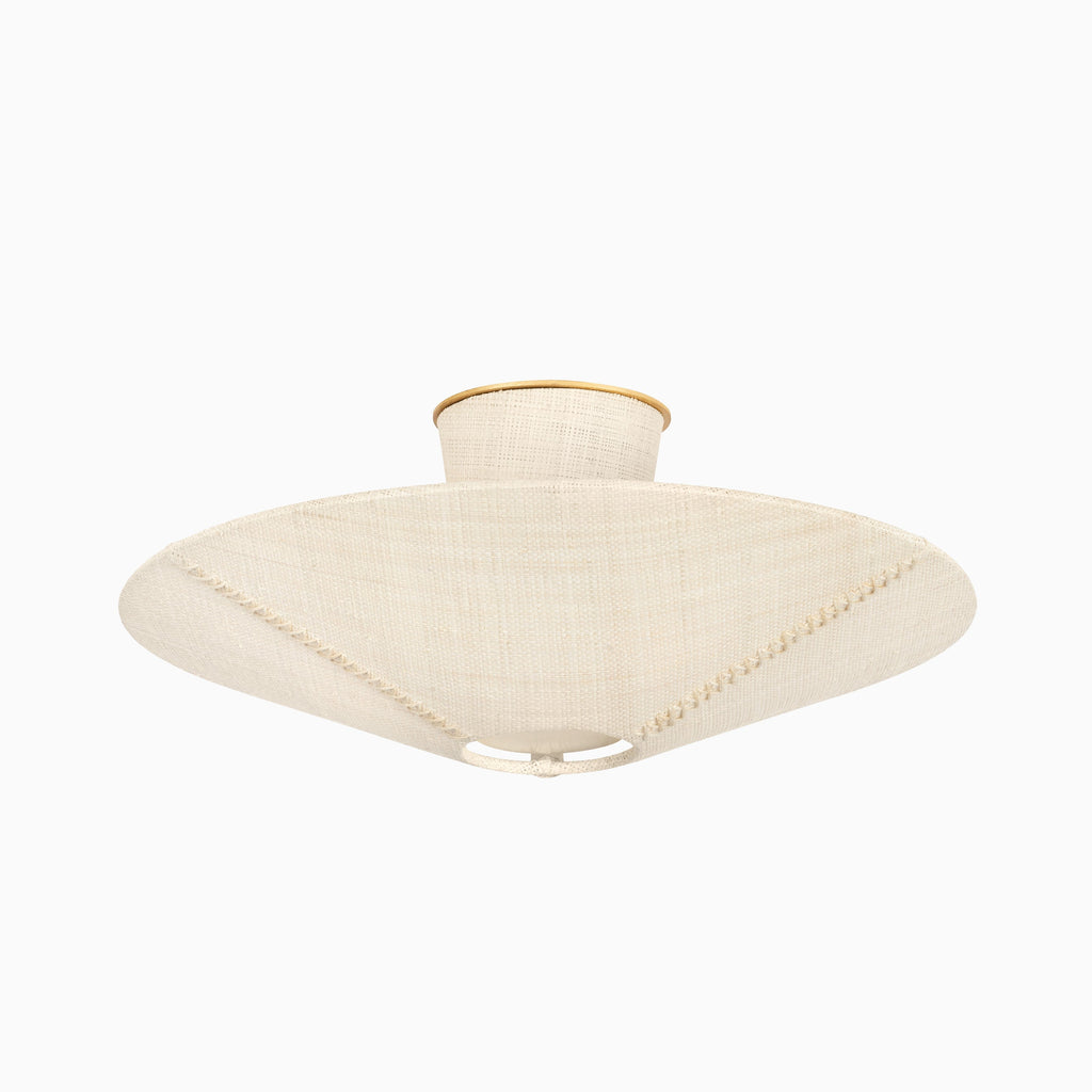 Clementine Semi-Flush in Gold Leaf