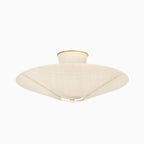 Clementine Semi-Flush in Gold Leaf