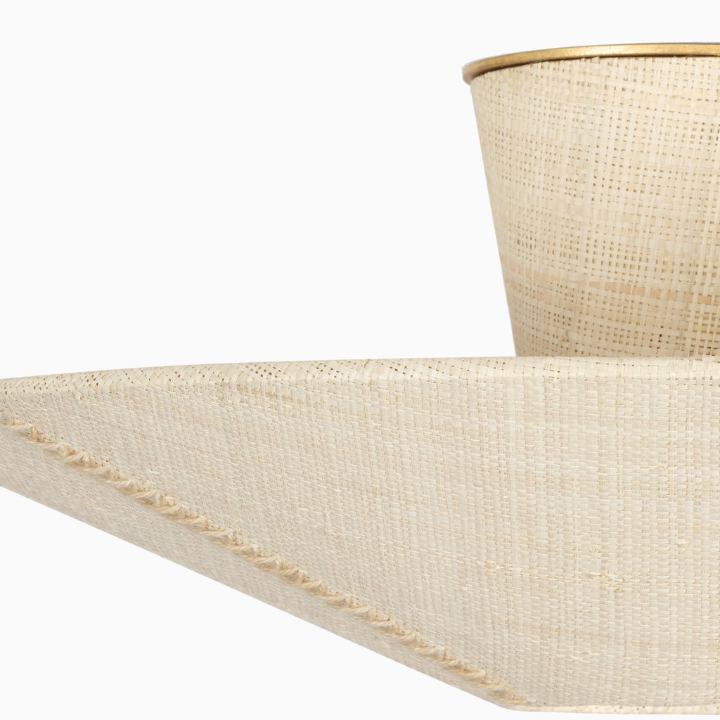 Clementine Semi-Flush in Gold Leaf