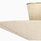 Clementine Semi-Flush in Gold Leaf