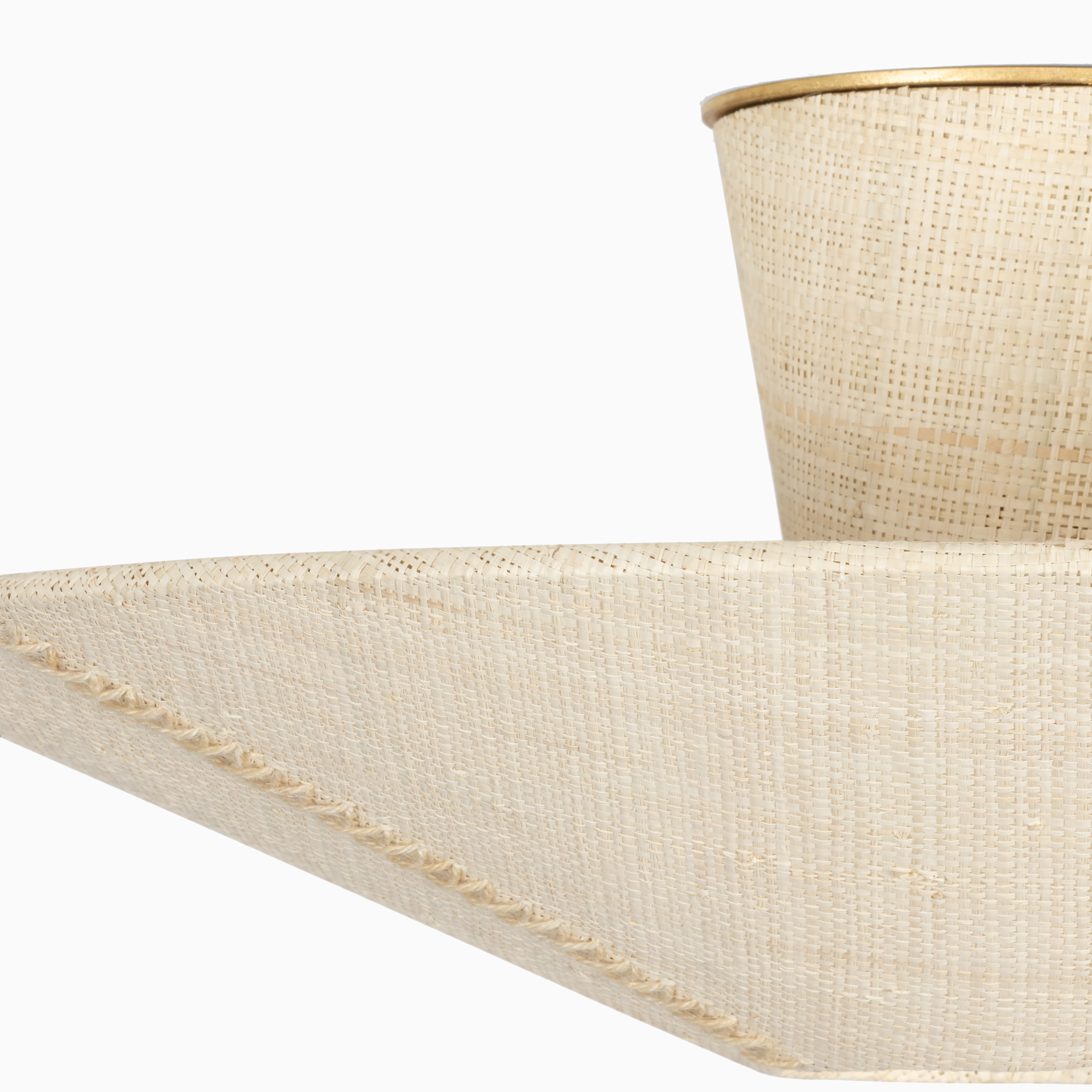 Clementine Semi-Flush in Gold Leaf