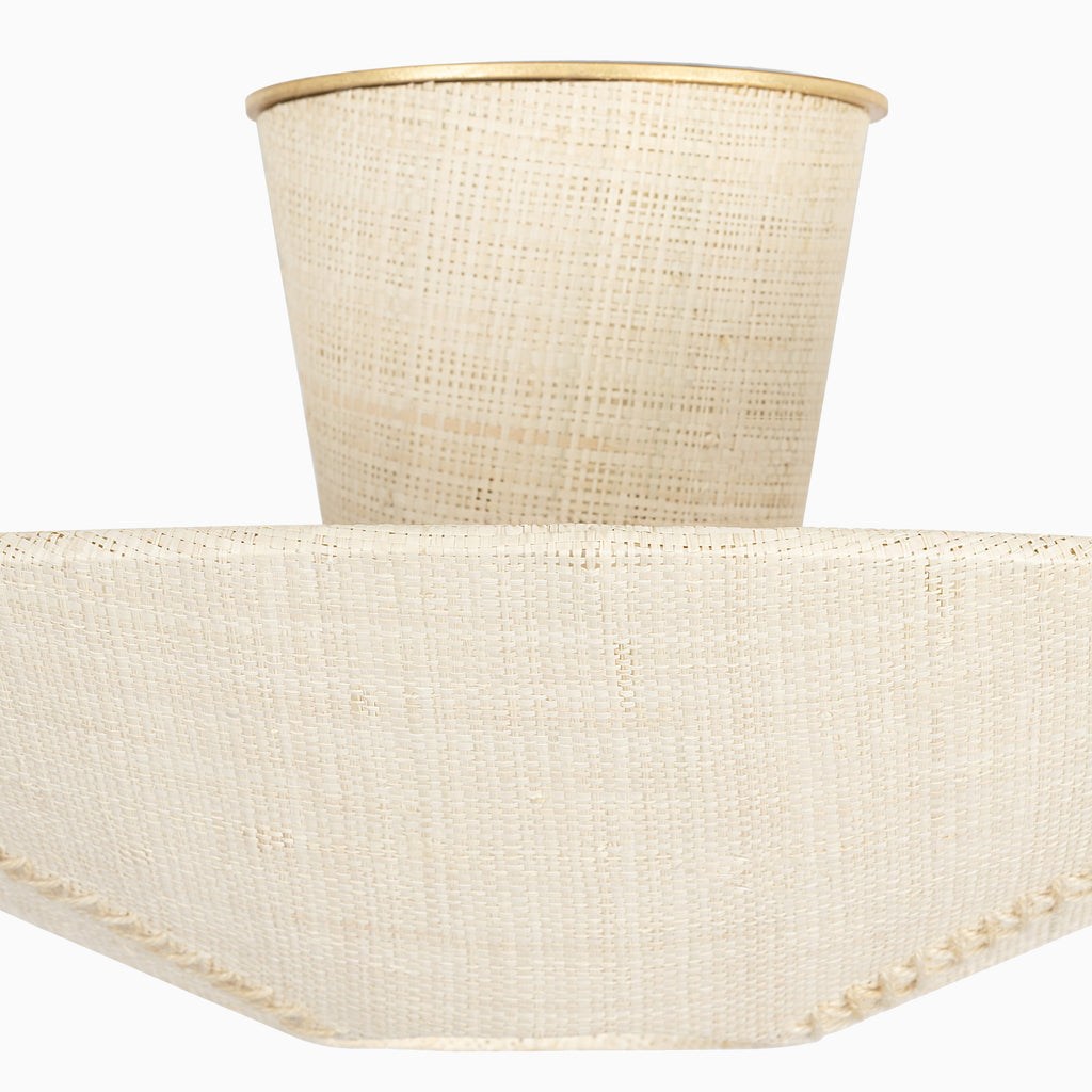 Clementine Semi-Flush in Gold Leaf